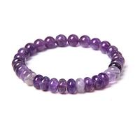 Bracciale gembo gioiello di gioielli di fascino, braccialetti di perline perle piatte naturali perle rotonde ammestiest bracciali elastici bracciale di cristallo in cristallo gioielli di cristallo