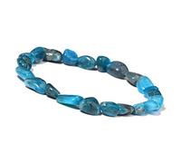 Bracciale gemella di gioielli fascino, braccialetti di perline naturale irregolare blu grigio punto di pietra di pietra braccialetti elastico bracciale cristallo bracciale cristallo gioielli per