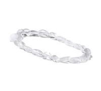 Bracciale gemella di gioielli fascino, braccialetti di perline perle in cristallo bianco irregolare naturale braccialetti elastico bracciale cristallo di moda gioielli di cristallo per uomini donne