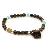 Bracciale Gerba in Argento 925 Collezione Stones Ref. WBROWN03