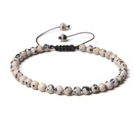 Bracciale Giada - Bianco / Machcie