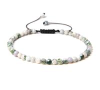Bracciale Giada - Bianco / Verde