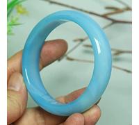 Bracciale Giada Bracciale Zaffiro Blu Femmina Agata Bracciale Giada Cinese Elegante calcedony Bracciale Bracciale Giada con Scatola, 58 mm