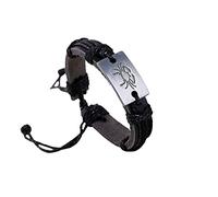 Bracciale gioielli da uomo Bracciali in pelle da donna Bracciale con ciondoli Ariete Vergine Toro Cancro Capricom Leone Gemelli BilanciaUtile e alla moda