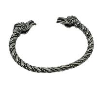 Bracciale giuramento vichingo drago anello da braccio anello coppia peltro br...