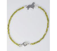 Bracciale Golden pietre dure Crisoprasio in argento 925 Luce