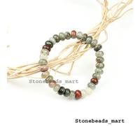 Bracciale Gray Creek Jasper Smooth 8-9MM Chakra Stretch Healing Gemstone 7"