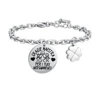 Bracciale GRAZIE MAESTRA PER I TUOI INSEGNAMENTI Luca Barra Donna