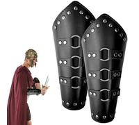 Bracciale Guanto, Bracciali in pelle medievali regolabili, Bracciali della guardia del braccio di battaglia medievale dei cavalieri in stile lungo, costume cosplay di Halloween