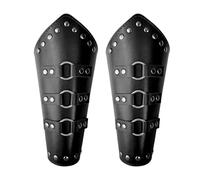 Bracciale Guanto - Parabraccia in pelle regolabili - Bracciali della guardia del braccio di battaglia medievale dei cavalieri in stile lungo, costume cosplay di Halloween