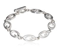 Bracciale GUESS ""Basic"" in argento con maglie a G, 7,5""