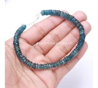 Bracciale Heishi rivestito in topazio blu Londra pneumatico/ruota...