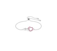 Bracciale Hyperbola Swarovski Cuore e Rhodium rosa infinito finito