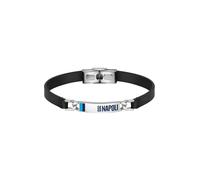 Bracciale in acciaio bambino con targhetta smaltata ssc napoli