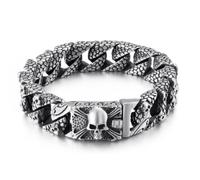 Bracciale in acciaio con teschio HALL OF VALHALA