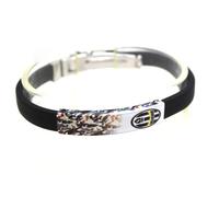Bracciale in Acciaio e Caucciù Juventus Football Club