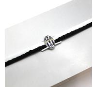 Bracciale in Acciaio e Tessuto Juventus Football Club