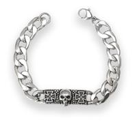 Bracciale In acciaio inossidabile con teschio