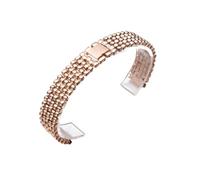 Bracciale in acciaio inossidabile massiccio compatibile con cinturino for orologio universale da donna Fossil Flat End Swarovski 12 14 16 18 Cintura polso 20 mm