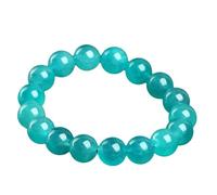 Bracciale in amazzonite for donne e uomini, bracciale in vera naturale for amici famiglie, 13~14 mm