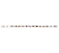 BRACCIALE IN ARGENTO 925 ANALLERGICO SMALTATO A FUOCO E LEVIGATO A MANO IN ITALIA CM21 LARGHEZZA 5.40MM MODELLO ARCADIA