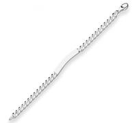 Bracciale In Argento 925 Con Maglia A Panzer Di 6Mm E 19Cm