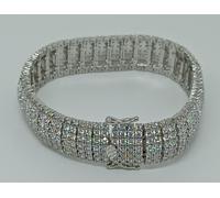 BRACCIALE IN ARGENTO 925 TENNIS 7 FILI ZIRCONI (AMFB0185)
