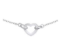 Bracciale in argento con ciondolo a forma di cuore TS-BR-0058