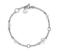 BRACCIALE IN ARGENTO CON PERLE BIANCHE 6098 One Size