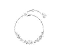 Bracciale in argento sterling 925 con zirconi con fiori di glicine, bracciale regolabile non sbiadire, lusso e accessori alla moda per le mani con un senso di lusso, per le amiche madre come regali