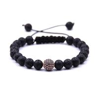 Bracciale In Cristallo Di Chakra Con Pietra Lavica Naturale Per Donna, Braccialetto Con Pietra Preziosa Chakra A Forma Di Palla, Ciondolo Per Yoga, Amante Della Moda, Braccialetto A Distanza Per Uom