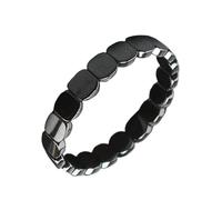 Bracciale In Ematite da Uomo, Bracciali Curativi con Perle di Ematite Naturale, Supporta Naturalmente i Livelli Testosterones, Ripristina Fiducia, Migliora Chiarezza Mentale e Concentrazione