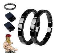 Bracciale in ematite Korvos, bracciale in ematite Hemys da uomo, un modo naturale per ritrovare il tuo lato maschile, ispirato ai generali romani e ai guerrieri vichinghi (2pcs)