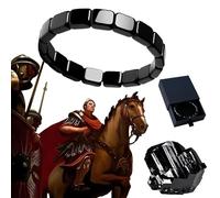 Bracciale In Ematite Uomo, Riaccende L'energia Maschile, Concentrazione Più Nitida, Mente Più Forte, Ripristina La Fiducia, Un Regalo Ideales Per Compleanni E Festività (1PC)