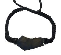 Bracciale in filo di labradorite naturale dorata e blu |LK_STHB_0449 | Bracciale unisex regolabile da 7 pollici con pietra preziosa grezza dalla forma particolare, gioiello fatto a mano.