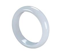 Bracciale in Giada Bianca Bracciale in Giada Bianca Bracciale in Giada da Donna alla Moda Bracciale in Stile retrò Classico per Ragazze da Donna con Certificato (Color : White, Size : 66mm)