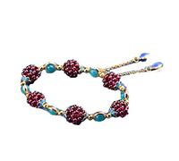 Bracciale in Giada di transito con Palla di Melograno, Pietra Tianhe, Gioielli da Braccialetto Eleganti Vintage retrò, alla, da Donna