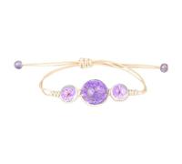 Bracciale in gomma nero gioielli Dried Flower Hand Woven Regolabile Bracelet Student Couple Friend Birthday Bracciale per il cattivo sguardo (PP1, taglia unica)