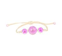Bracciale in gomma nero gioielli Dried Flower Hand Woven regolabile Student Couple Friend Birthday Bracciale per (RD2, taglia unica)