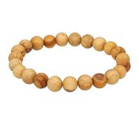 Bracciale in legno Palo Santo da 8 mm, con perle di legno naturale