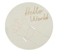 Bracciale in legno per ricordi, per annuncio nascita un bambino, supporto per display per braccialetto ospedaliero inciso, per fotografia bambini, supporto per cinturino in legno per ricordi