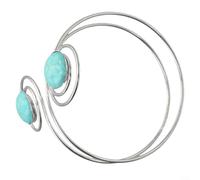 Bracciale in metallo con motivo a spirale con una forma speciale e dimensioni compatte, progettato per servire come accessorio elegante da indossare tutti i giorni (oro 14)