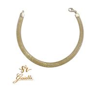 Bracciale in ORO GIALLO 19CM modello MAGLIA MILANESE 18 KT 750% List. 655€