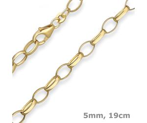 Bracciale In Oro Giallo 333 Con Catena A Perle 19Cm