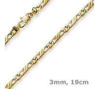 Bracciale In Oro Giallo Massiccio 585, 19Cm, Bracciale D'Argento
