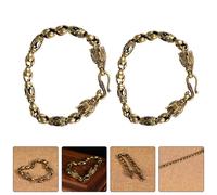 Bracciale in ottone con drago 2 pezzi Bracciale con drago cinese 2024 Bracciale