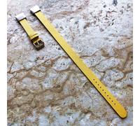 Bracciale In Pelle Giallo Doppio Per Garmin Descent Mk3 Mk3i 43Mm E X50i -A20B18