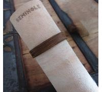 bracciale in pelle marrone polsino fatto a mano braccialetto in cuoio surfista