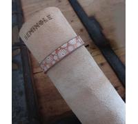 bracciale in pelle marrone polsino fatto a mano braccialetto in cuoio surfista