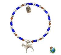 Bracciale In Perline Con Charm Boxer Argento Fatti A Mano